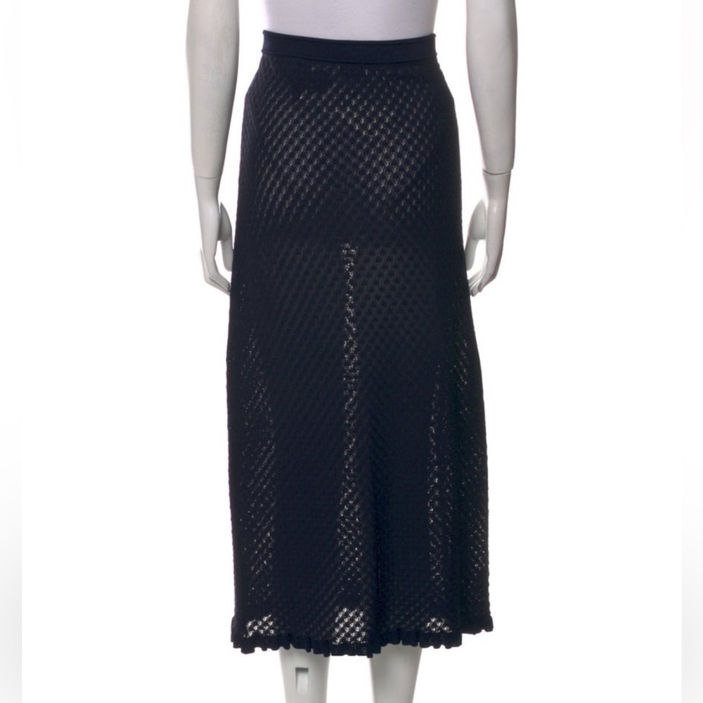 SANDRO Navy crochet skirt - Picture 3 of 3
